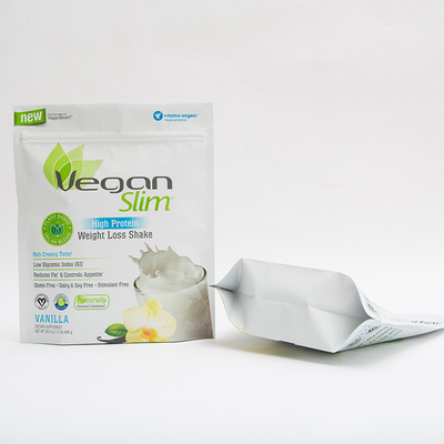 1.5LB 100mmの食品包装袋の高蛋白のプラスチック140MICジッパー ロックの立場の袋