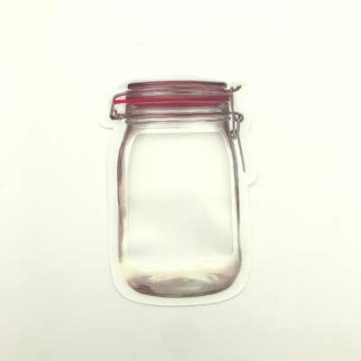 形づく使い捨て可能なPET12注文は80gゆとりのプラスチック ジッパーの袋を袋に入れる