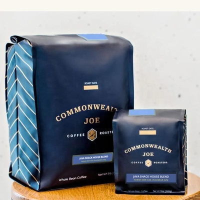 ポリエチレン130 Micの正方形の最下のコーヒー バッグ8oz 12oz 16oz