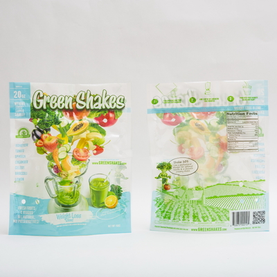 15OZミクロンは包装の80mmのジッパー ロックの地位の袋果物と野菜