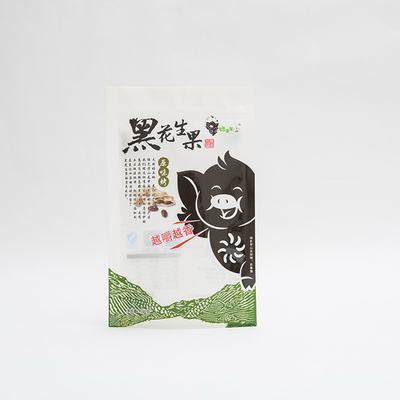 180gは注文のプラスチック食糧が102ミクロンを袋に入れる袋のフルーツの上のピーナツ立場を焼いた