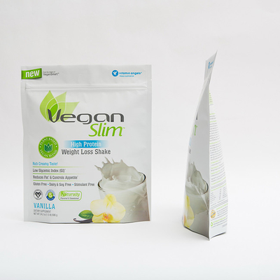 1.5LB 100mmの食品包装袋の高蛋白のプラスチック140MICジッパー ロックの立場の袋
