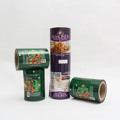 0.63OZアーモンドの食品包装のフィルムの覆いのプラスチック フィルム ロール ロゴは印刷した
