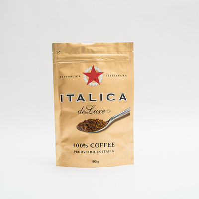 100g AL7のコーヒー注文のコーヒー豆袋の上の包装袋のアルミ ホイルの立場
