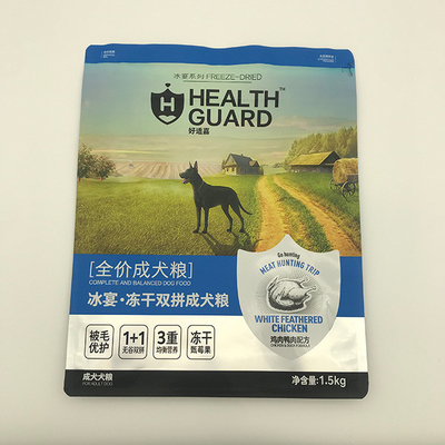 1.5kg AL7のペット フード包装袋の平底のプラスチック習慣によって印刷される食糧袋
