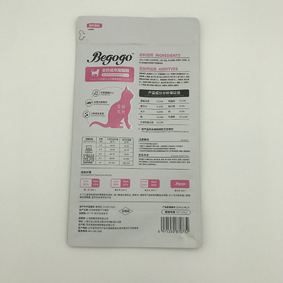 平底の側面のガセットの上のジッパーの猫の餌の立場が付いている1.3kgペット フードの包装袋